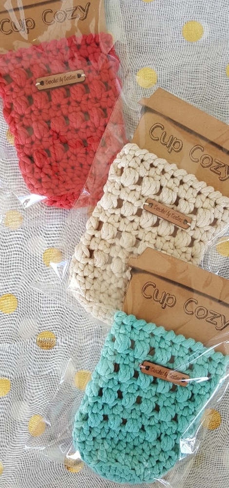 Handmade Crochet Coffee Cozie